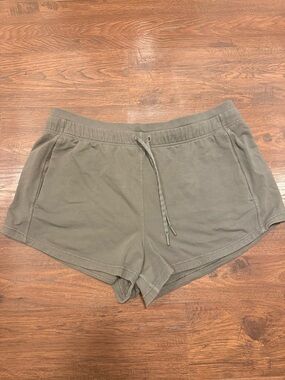 lululemon athletica Olive Drawstring Athletic Shorts